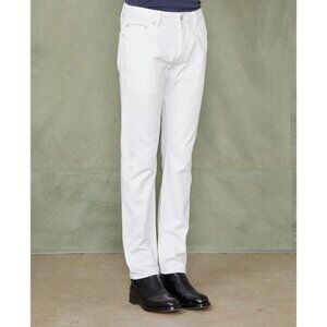 Officine Generale Slim Fit Japanese Selvedge Denim Jeans 28 Mens White $315